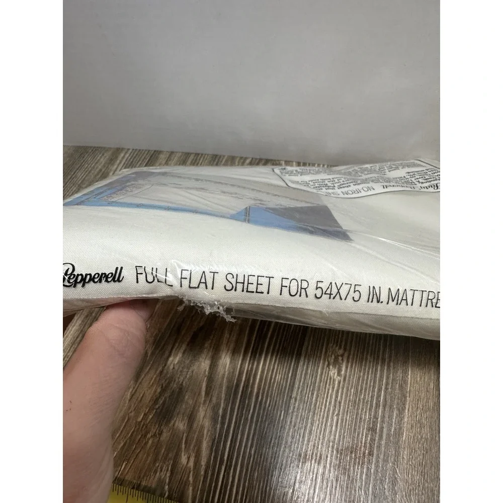 Retro Lady Pepperell Full Size Flat Sheet Garden Bouquet ‎ No Iron NEW